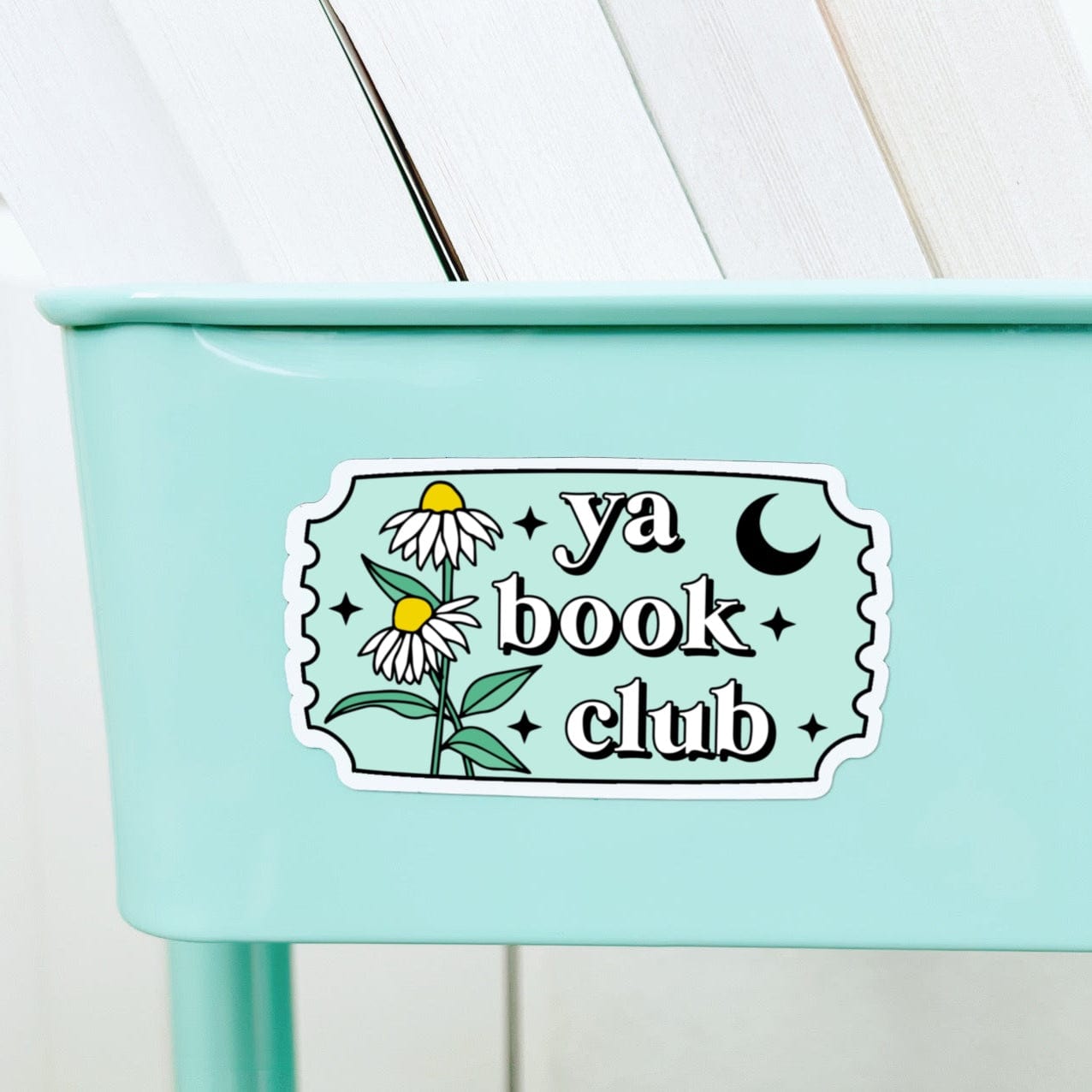YA Book Club Book Cart Magnet