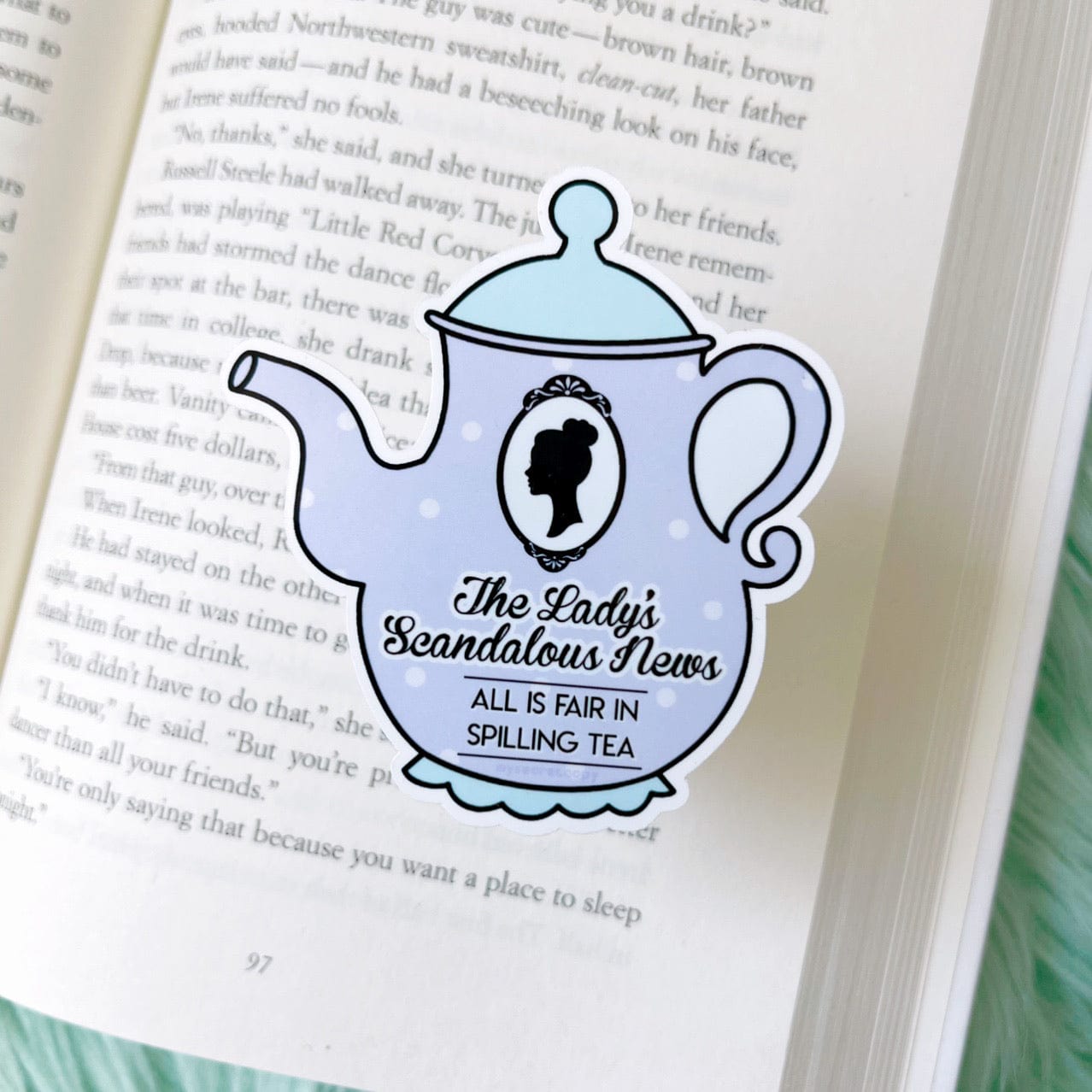 Pastel Purple The Lady’s Scandalous News Sticker