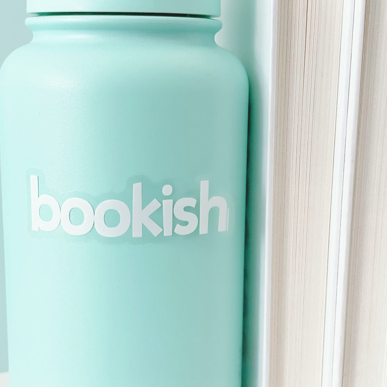 Clear Bookish Sticker