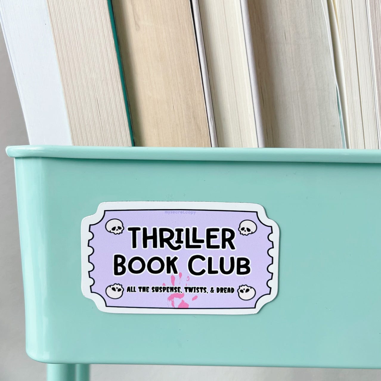 Thriller Book Cart Magnet