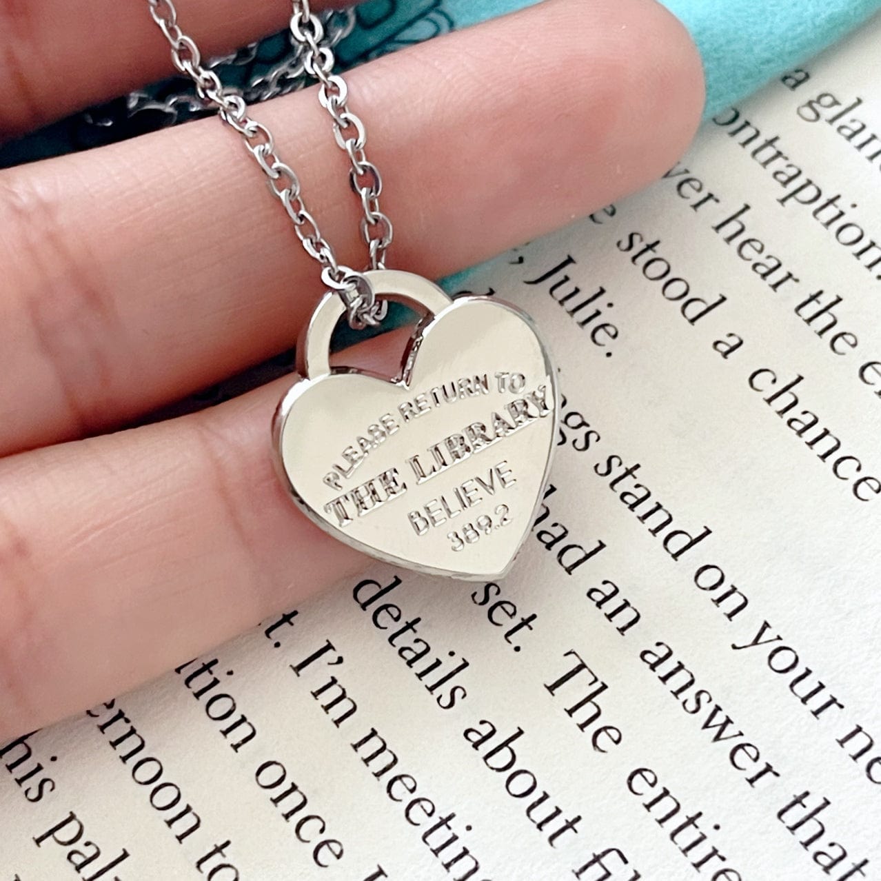 Please Return To The Library Necklace