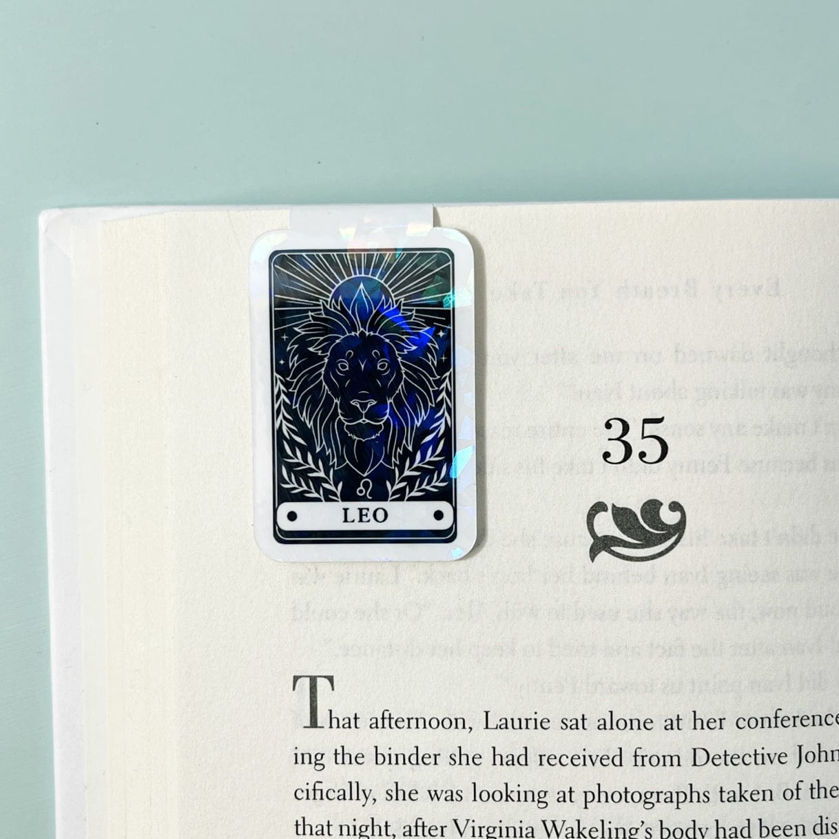 Leo Tarot Card Magnetic Bookmark