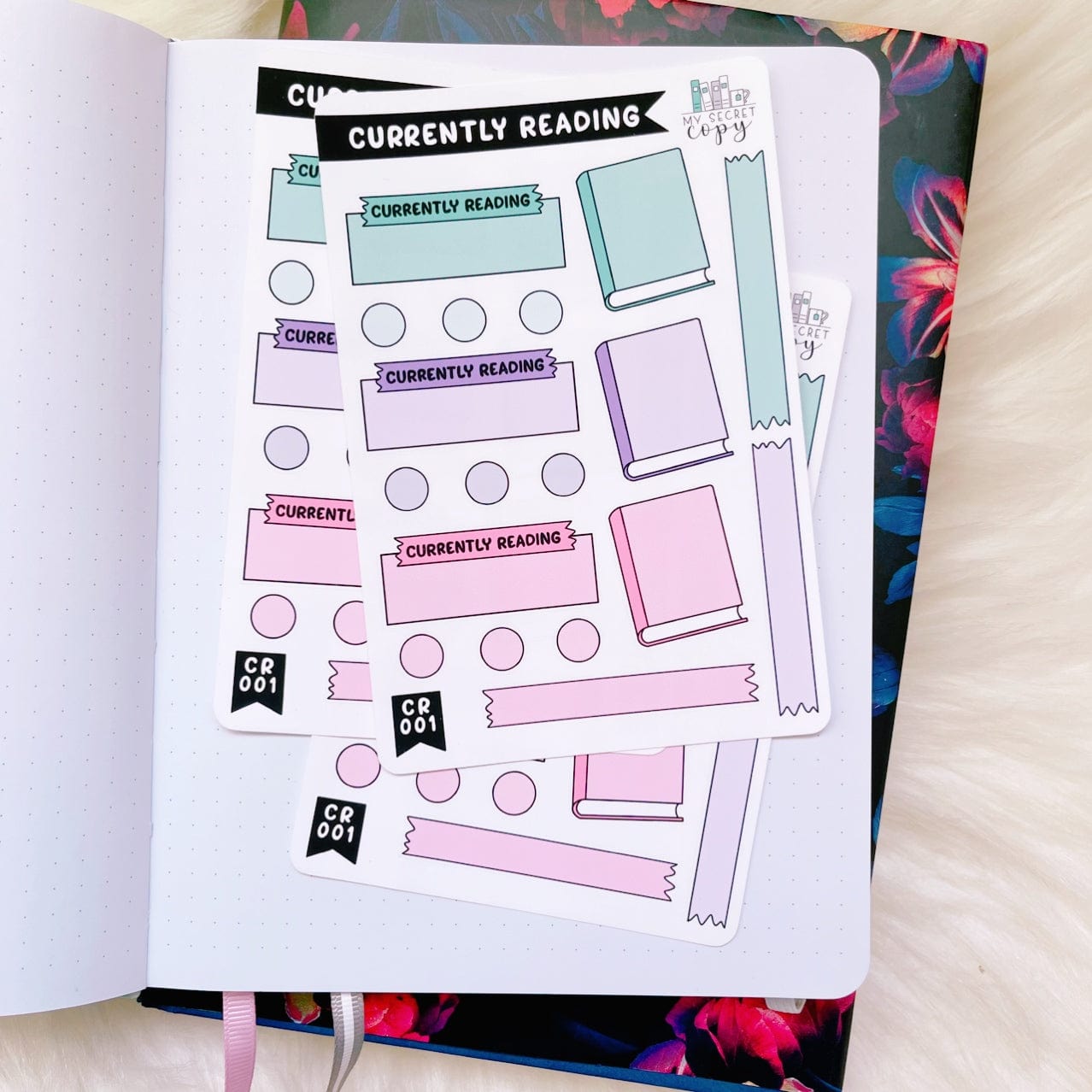 Currently Reading Sticker Sheet
