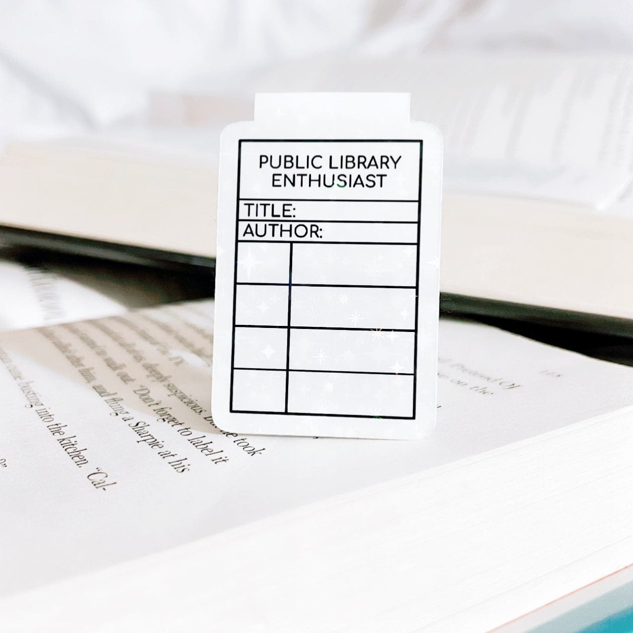 Sparkle Public Library Enthusiast Magnetic Bookmark