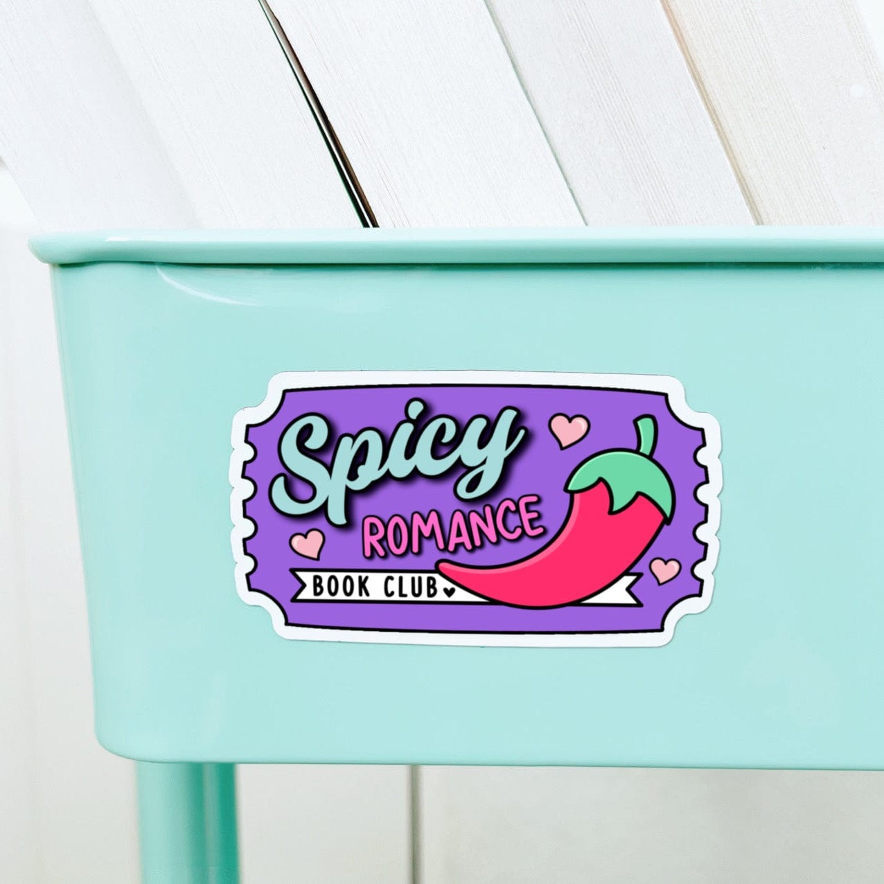 Spicy Romance Book Club Book Cart Magnet