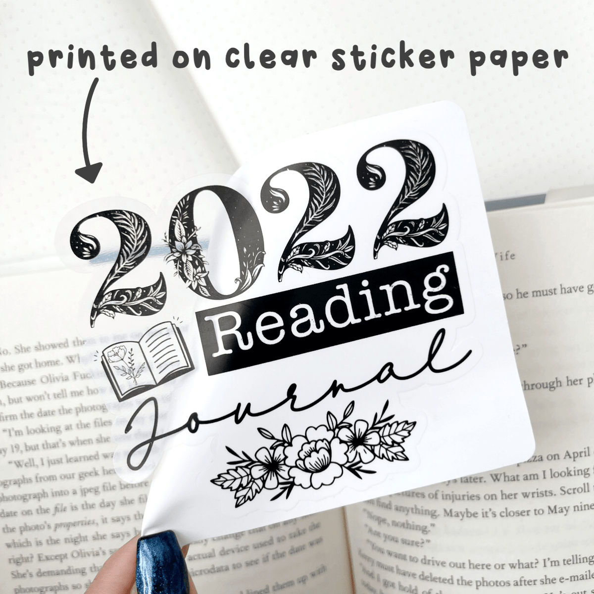 Journal Reading Book Stickers | Sticker
