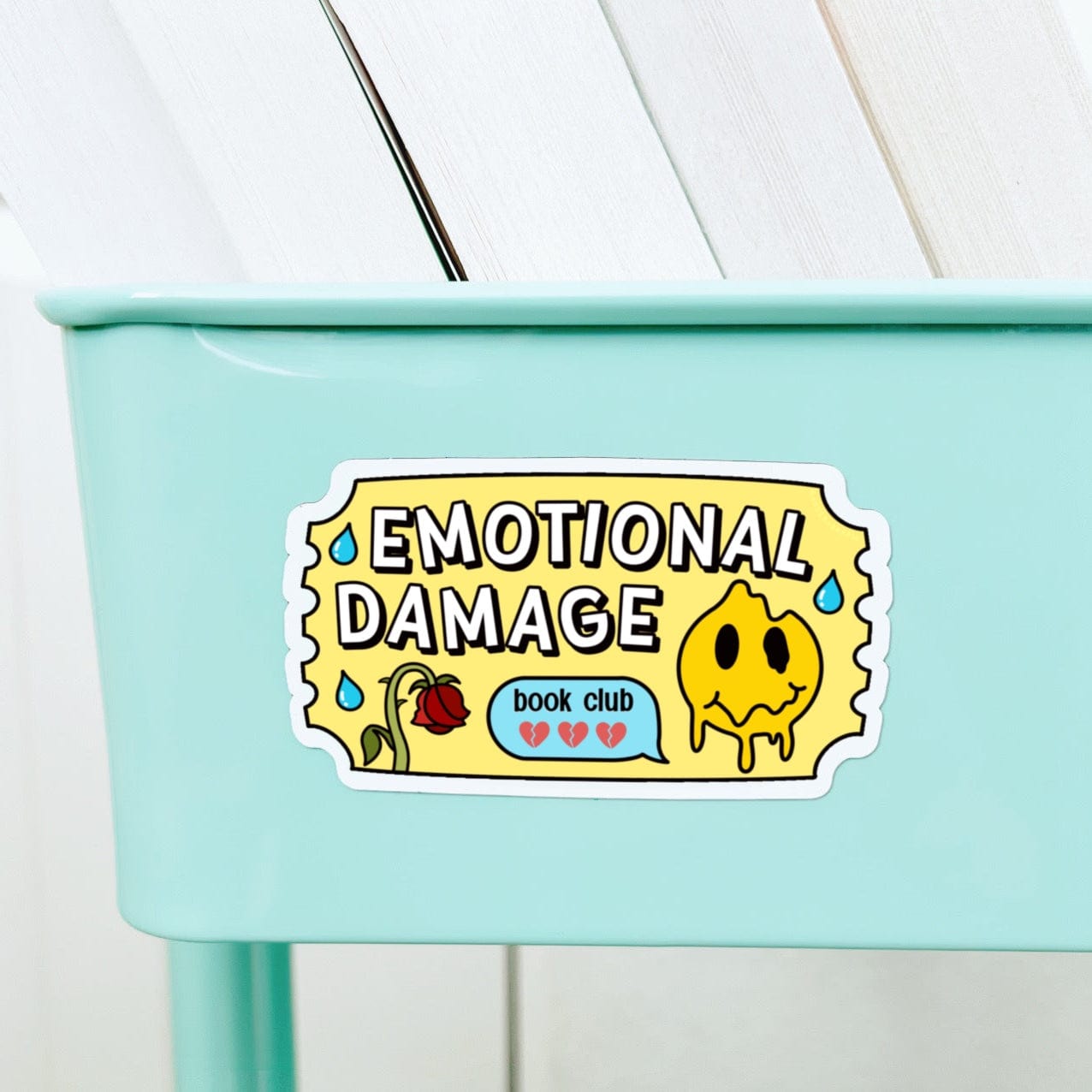 Emotional Damage Book Club Book Cart Magnet