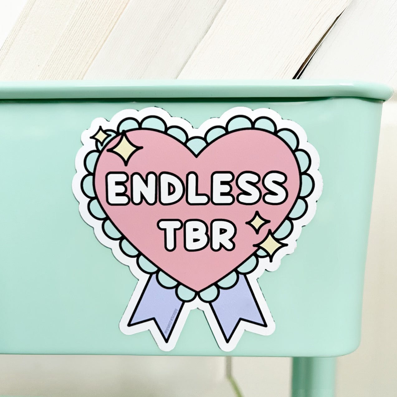 Endless TBR Book Cart Magnet