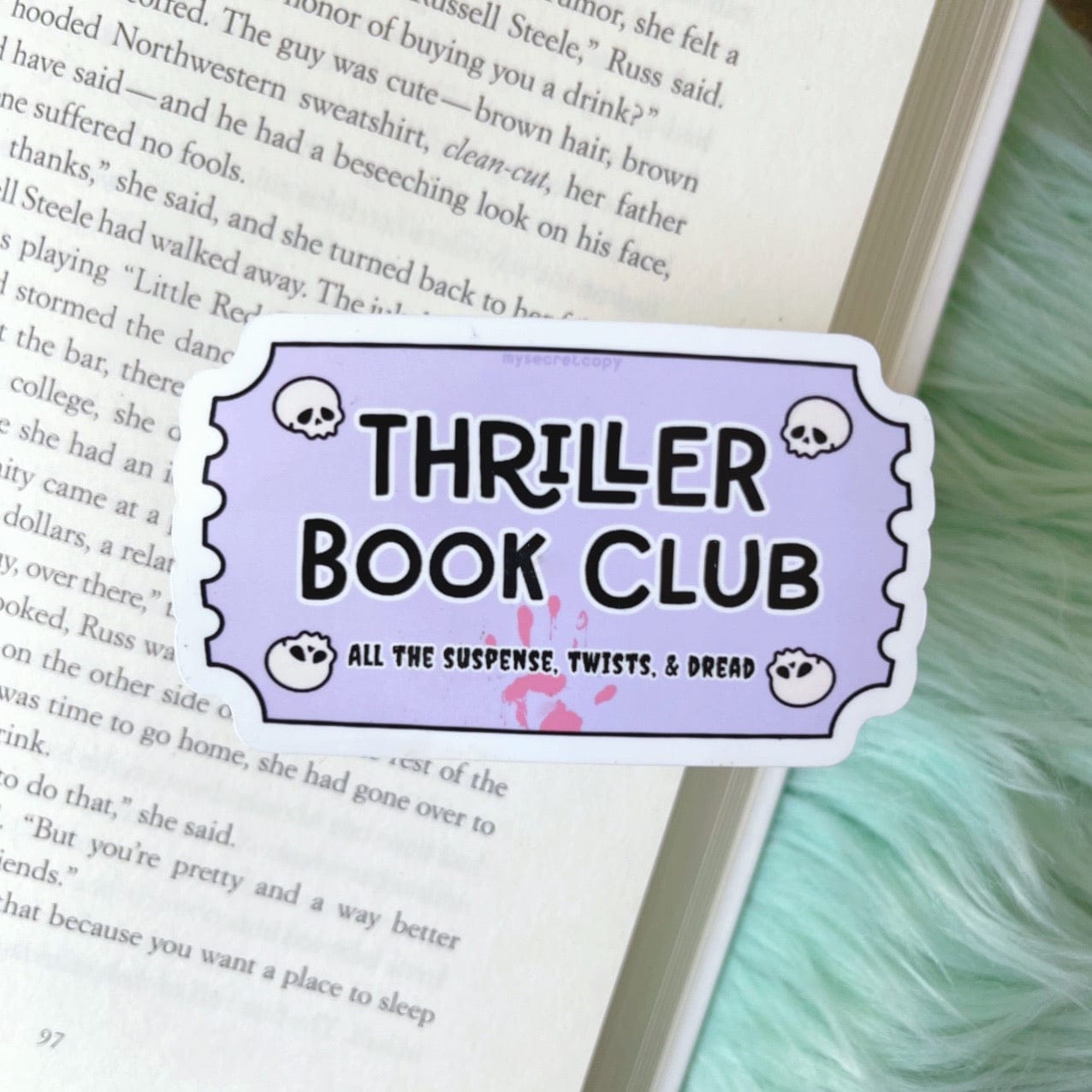 Thriller Book Club Sticker