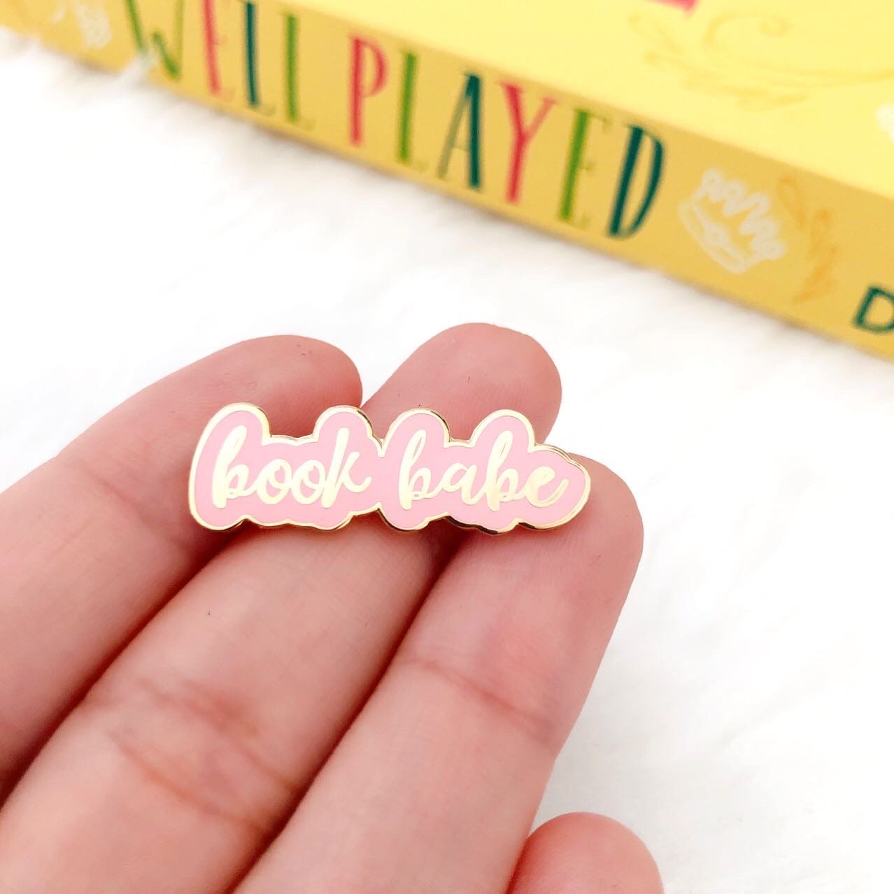 Book Babe Mini Enamel Pin