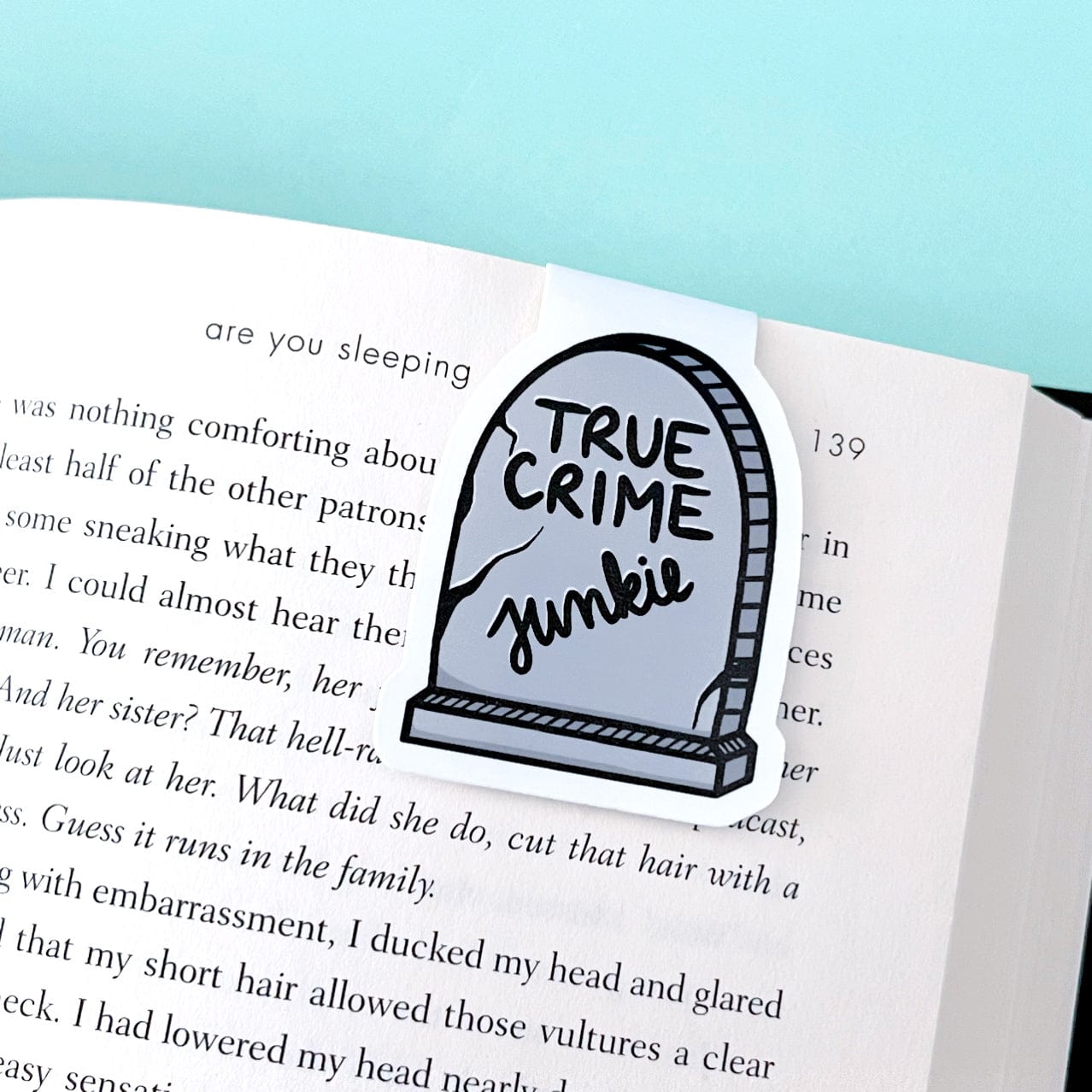 True Crime Junkie Magnetic Bookmark