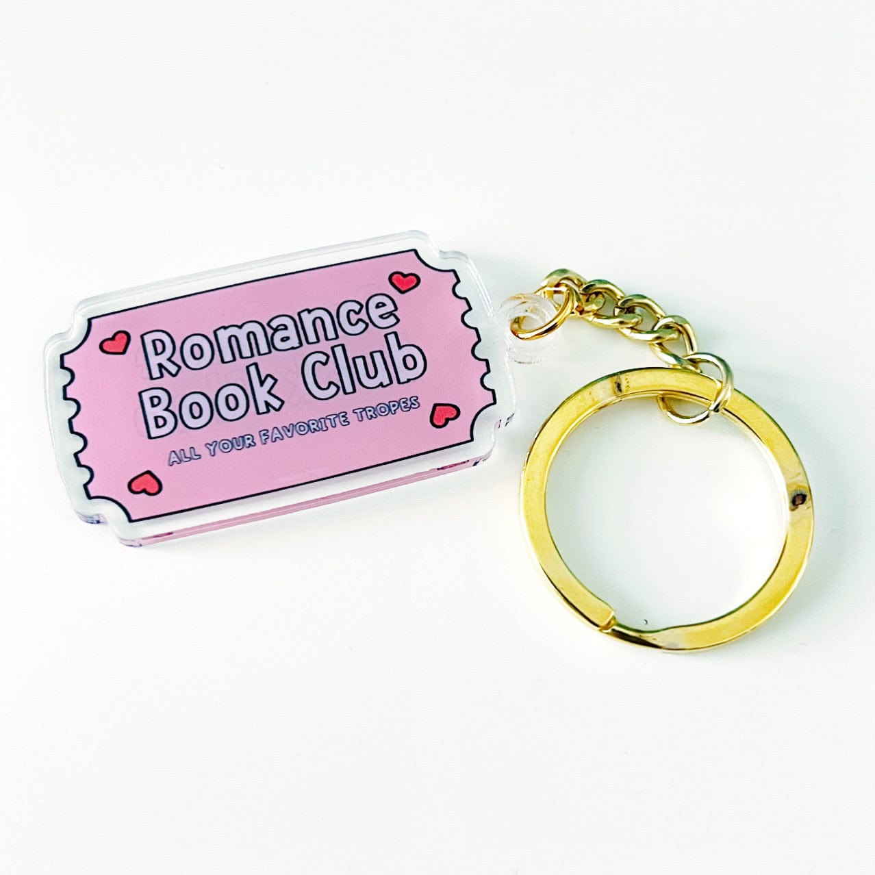 Romance Book Club Keychain