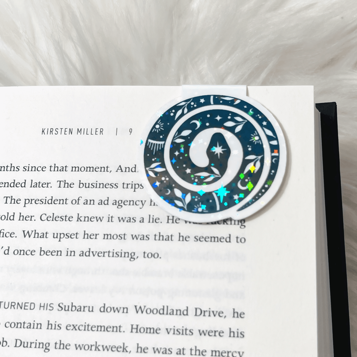 Holographic Snake Magnetic Bookmark