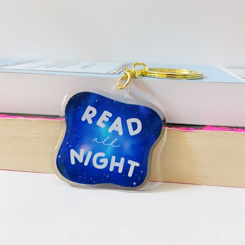 Read All Night Keychain