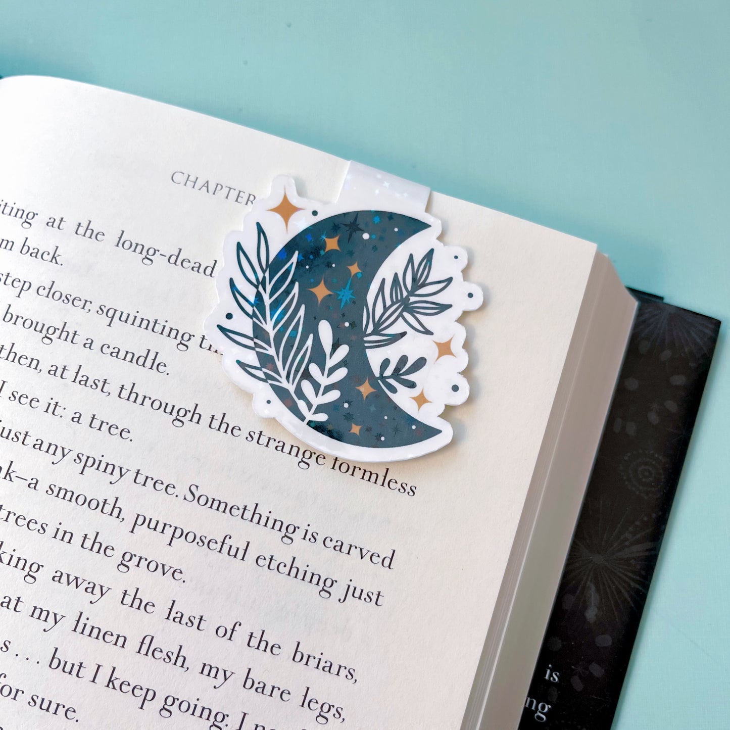 Crystal Moon Butterfly 3 Piece Magnetic Bookmark Set Bundle