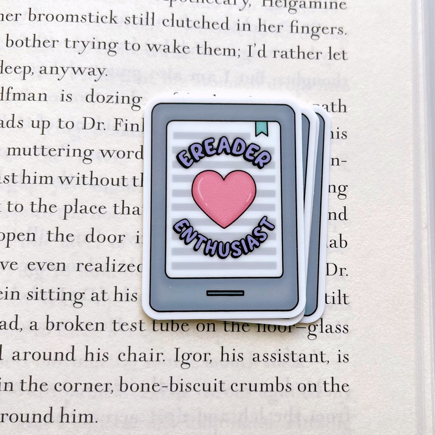 Mini Ereader Enthusiast Sticker