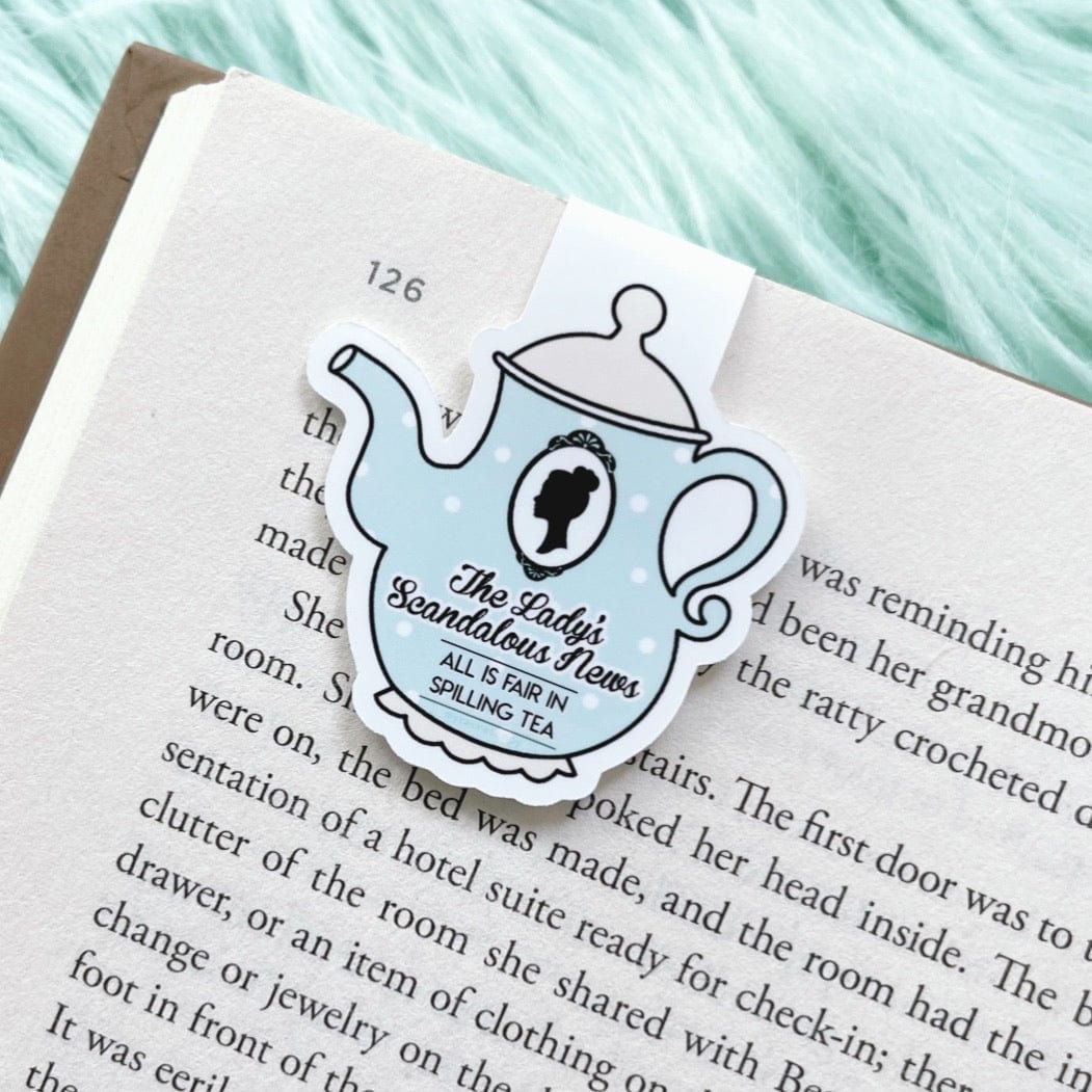 Pastel Mint Scandalous News Magnetic Bookmark