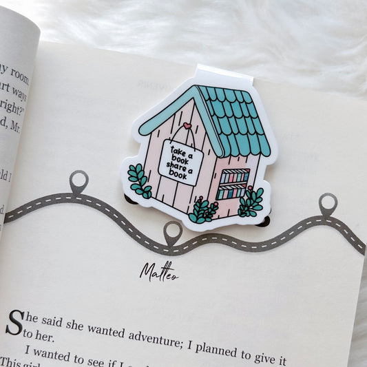 Take a Book Share a Book Little Library Magnetic Bookmark
