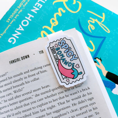 Pastel Spicy Book Club Magnetic Bookmark