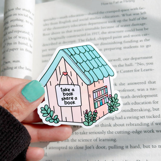 Take a Book Share a Book Sticker