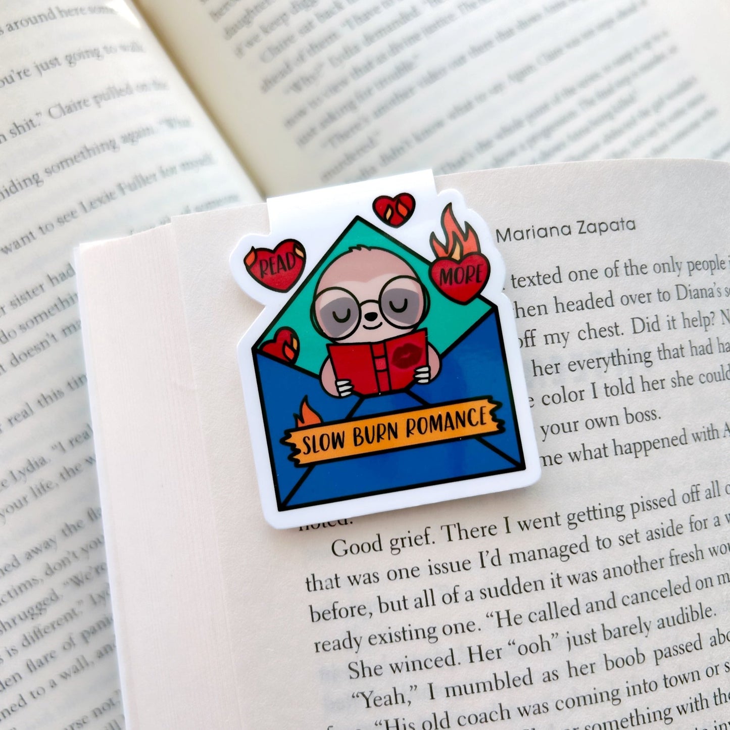 Read More Slow Burn Romance Magnetic Bookmark