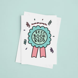 Best Book Recs Greeting Card