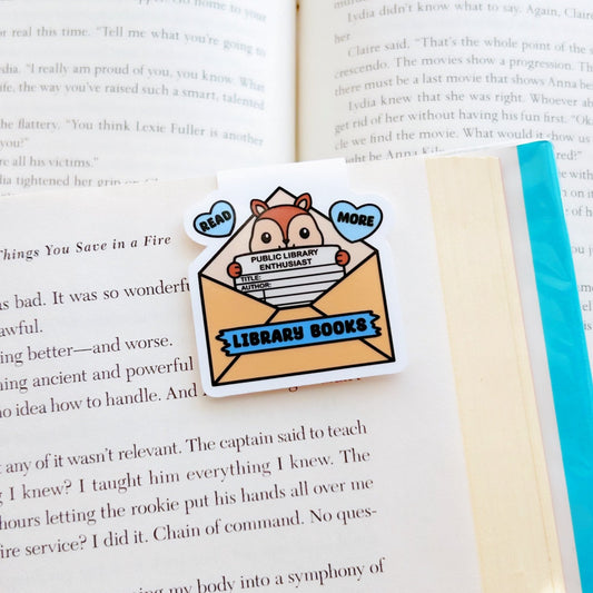 Read More Library Books Magnetic Bookmark