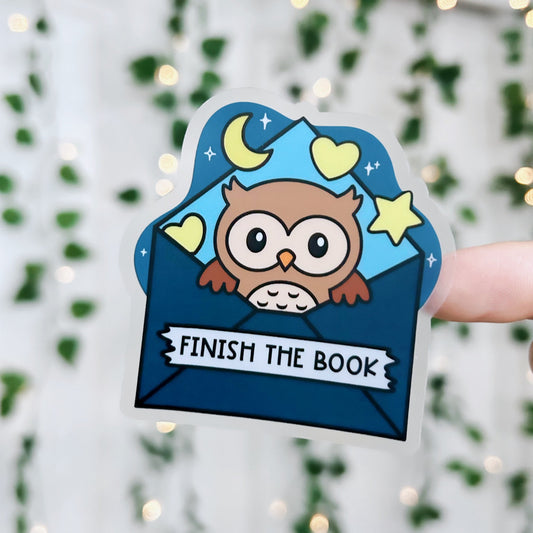 Finish The Book Sticker