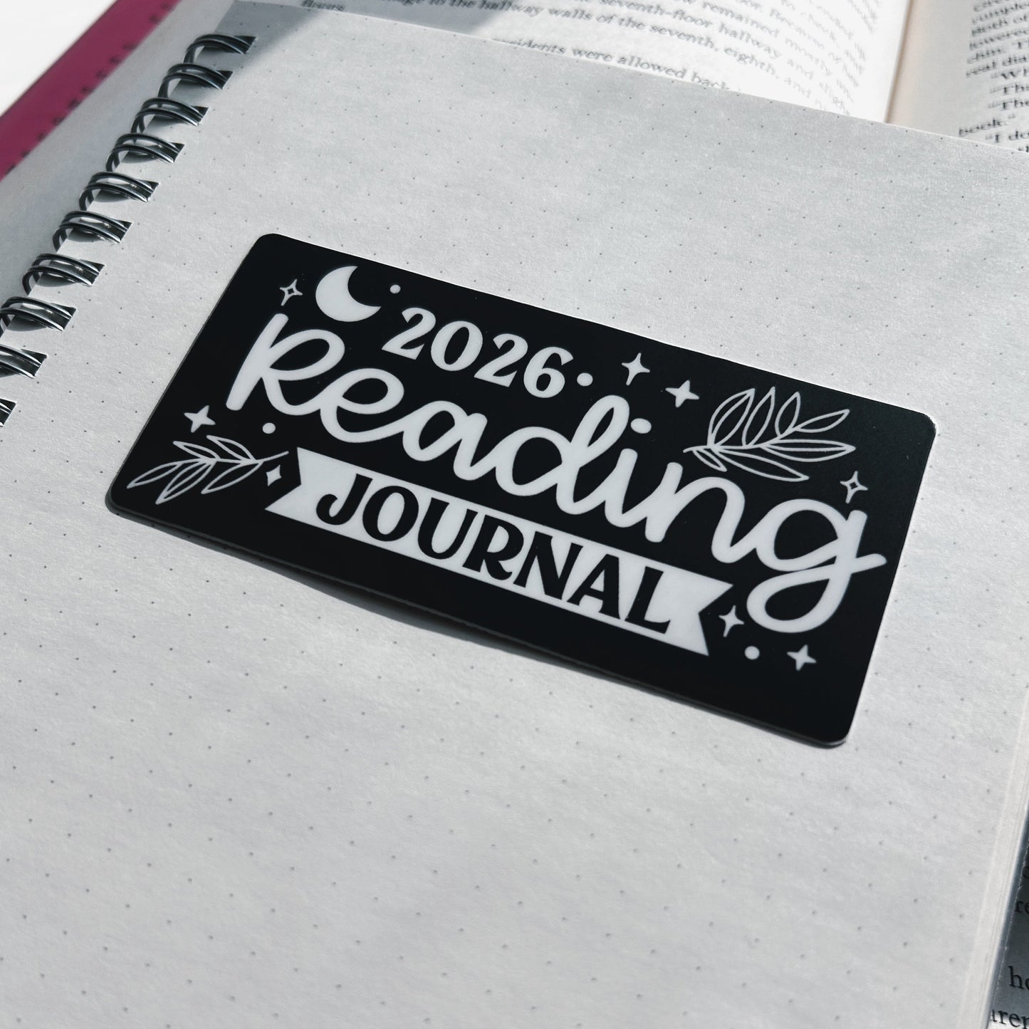 Floral 2026 Reading Journal Sticker