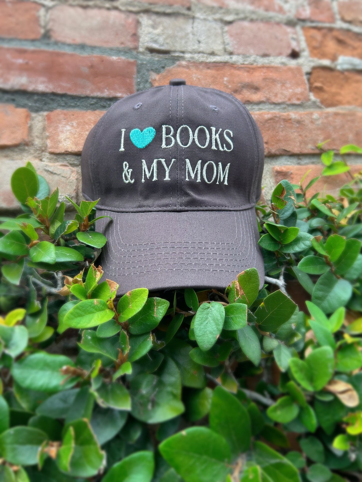 I love books and my mom Hat