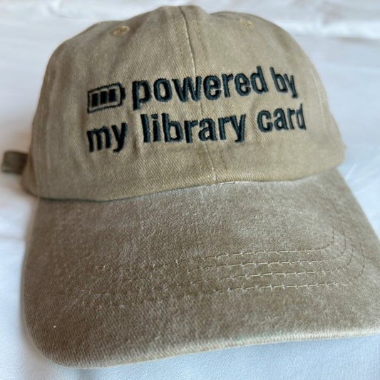 Powered by my Library Card Hat