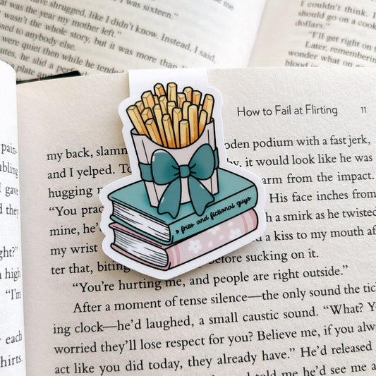 Fries and Fictional Guys Magnetic Bookmark