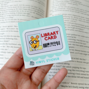Misprint Library Card Sticker