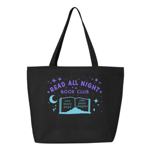 read all night tote bag