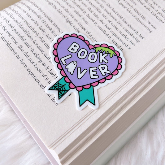 Mini Spooky Book Lover Sticker