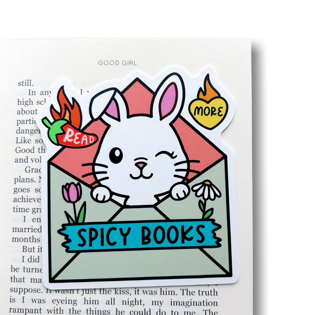 4” Read More Spicy Books Bookmark