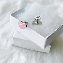 Load image into Gallery viewer, Pink Book Babe Earrings
