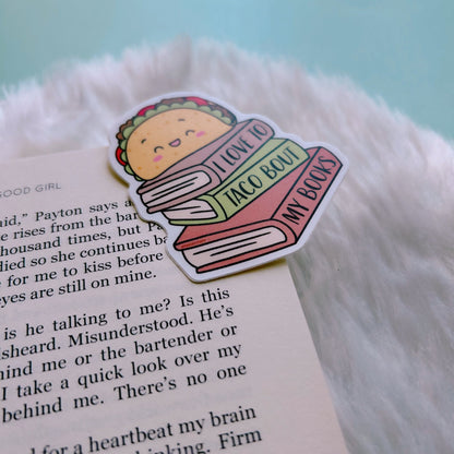 Taco Bout Books Sticker