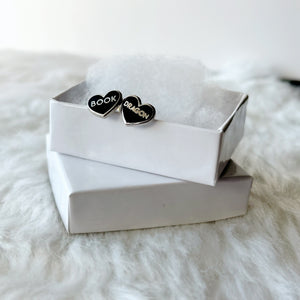 Black Book Dragon Earrings