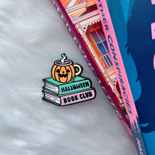 Halloween Book Club Enamel Pin