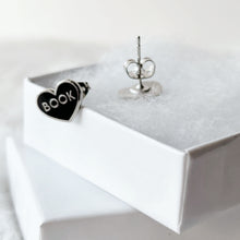 Load image into Gallery viewer, Black Book Babe Earrings
