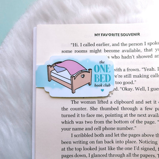 The One Bed Book Club Magnetic Bookmark