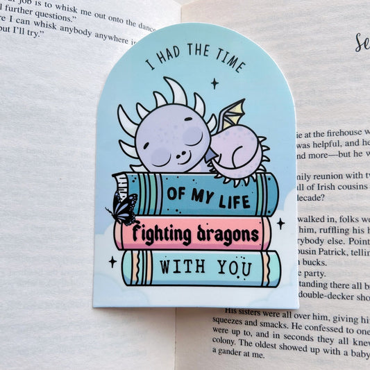 4” Large Fighting Dragons With You Sticker