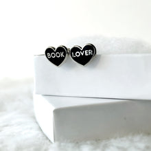 Load image into Gallery viewer, Black Book Lover Earrings
