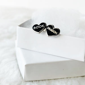 Black Book Dragon Earrings