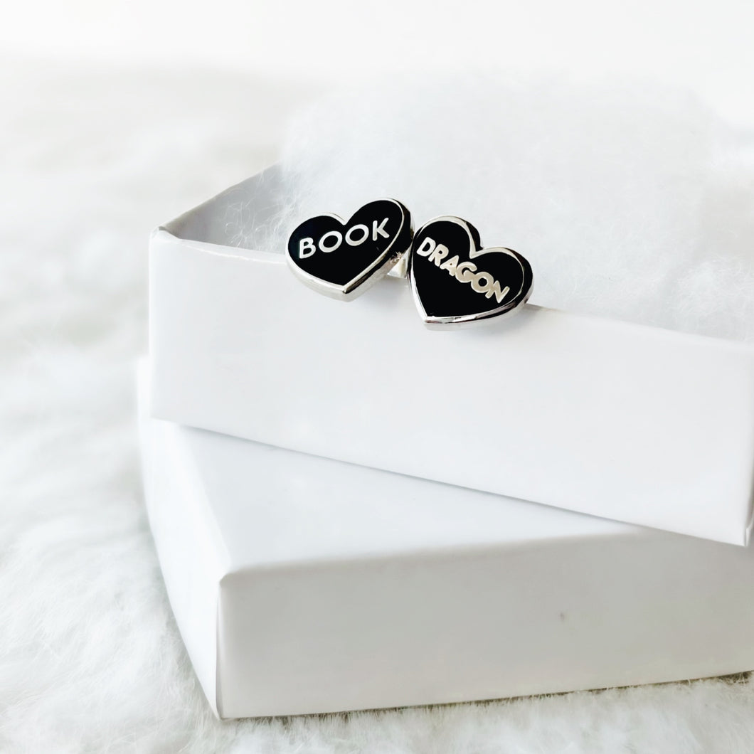Black Book Dragon Earrings