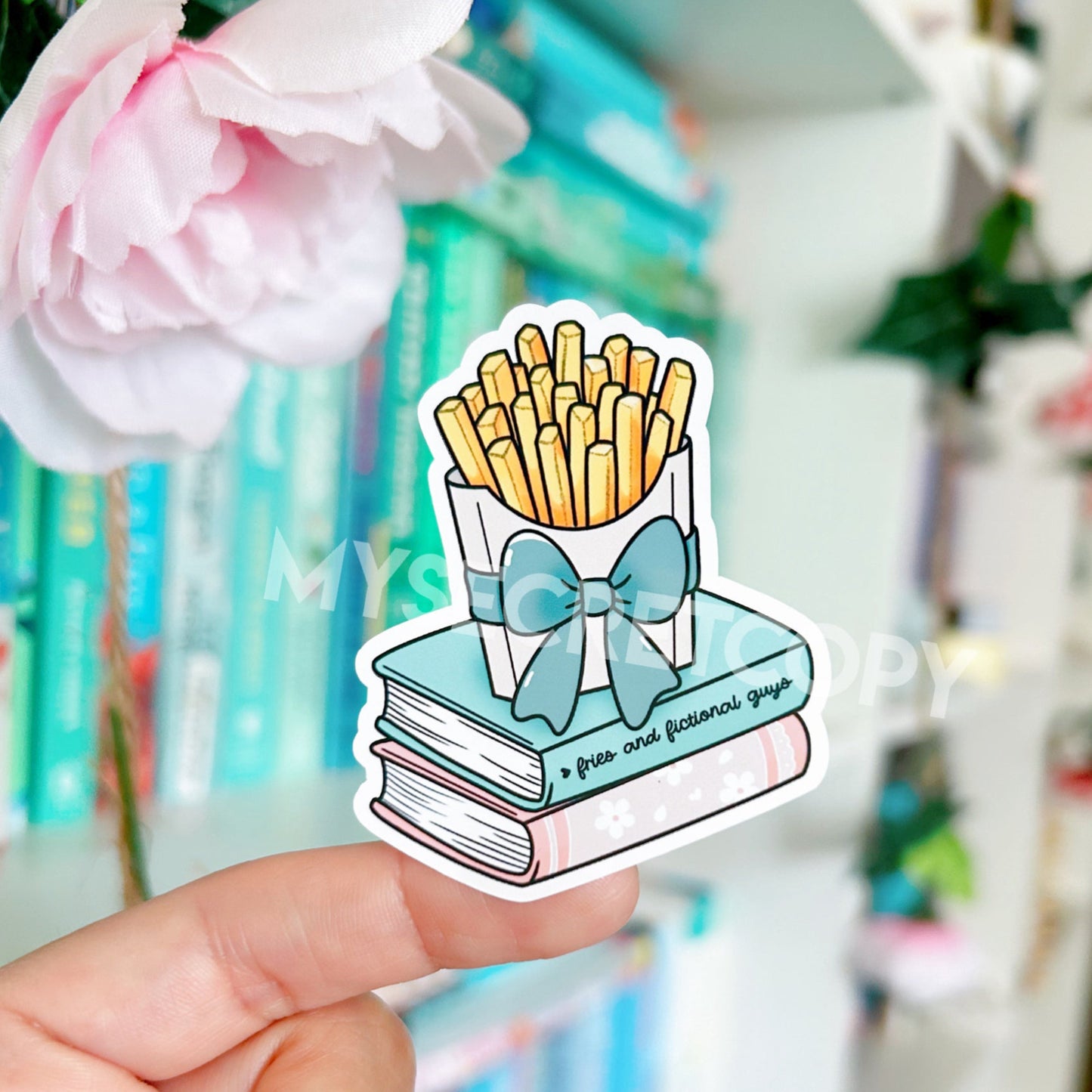 Fries and Fictional Guys Sticker