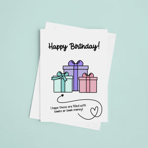 Happy Birthday Book Money Greeting Card