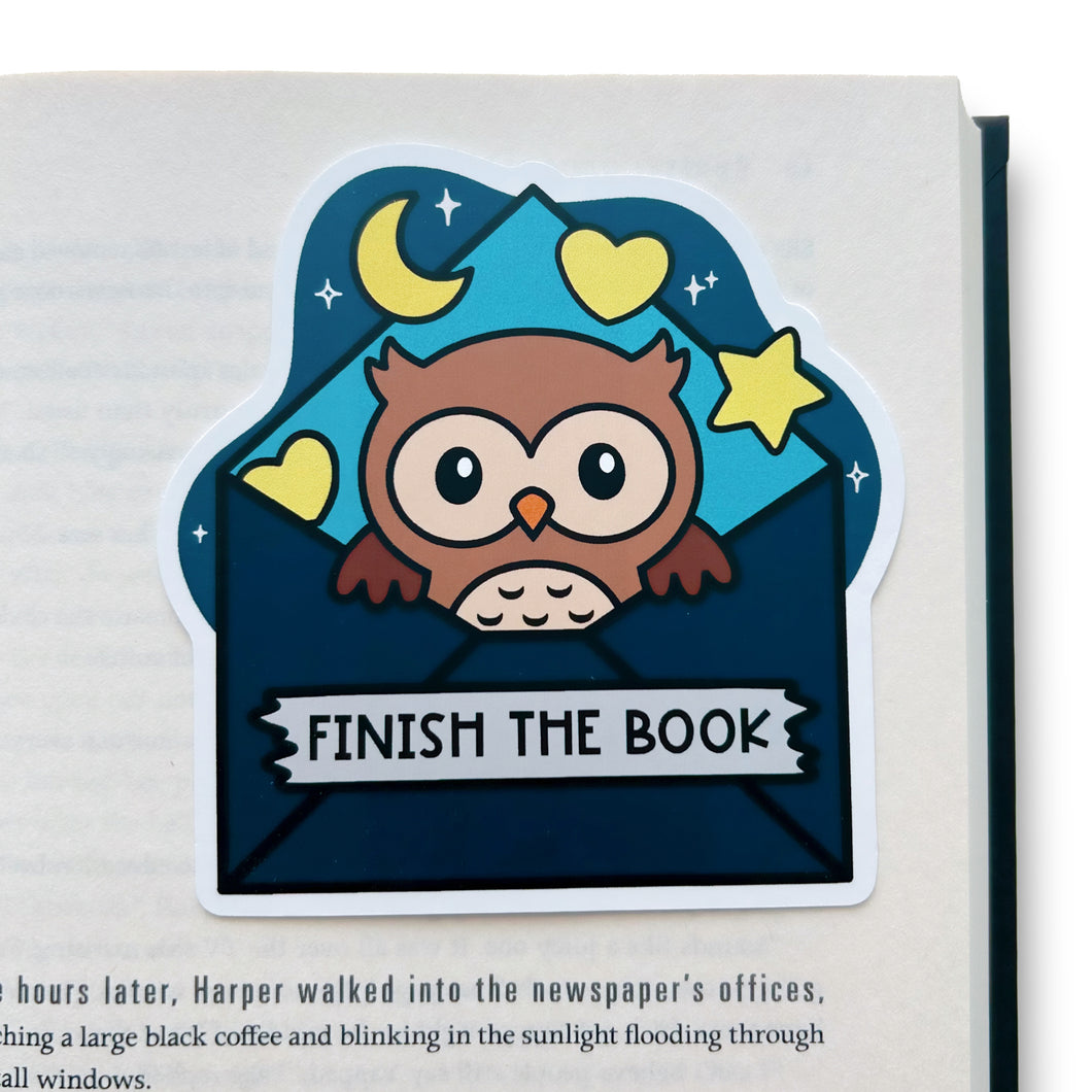 4” Finish The Book Bookmark