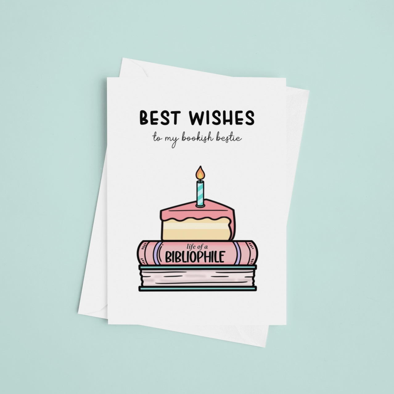 Happy Birthday Book Bestie Greeting Card